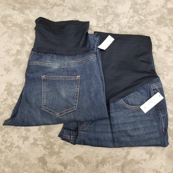 2 New Time Tru Maternity Jeans Size Xl 